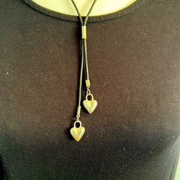 Vintage Silver Hearts Pendant - Picture 2 of 4